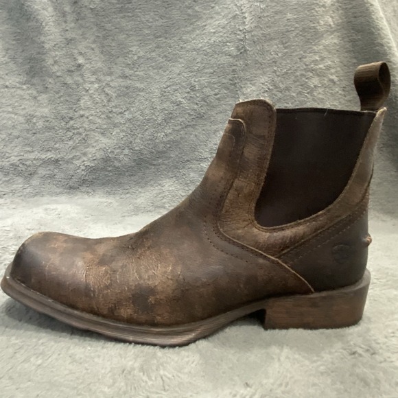 Ariat Mens 12D Midtown Rambler Square Toe Pull On Boot Dark Brown Leather Casual main image 5